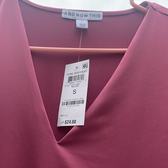 AND NOW THIS bodysuit wine color body contour - Picture 4 of 8